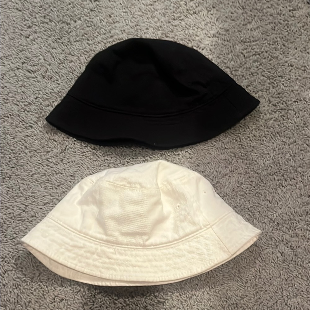 H&M Black and White Bucket Hats Accessories